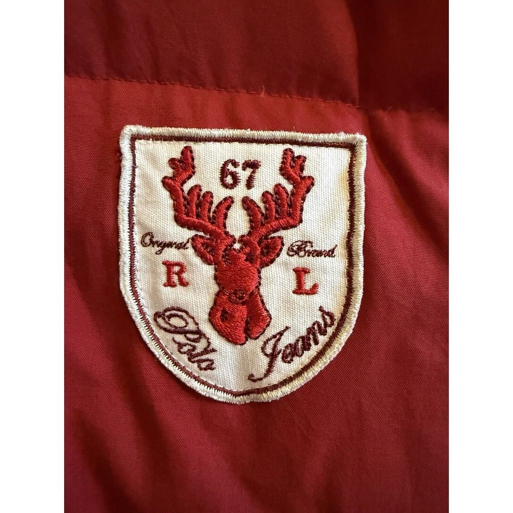 Ralph Lauren Red Quilted Patch Vest - Picture 11 of 11